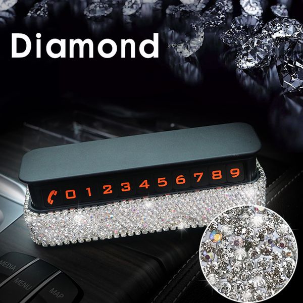 car styling temporary parking card crystal diamond with suckers phone number card rhinestone plate car perfume air freshener
car styling temporary parking card crystal diamond with suckers phone number card rhinestone plate car perfume air freshener