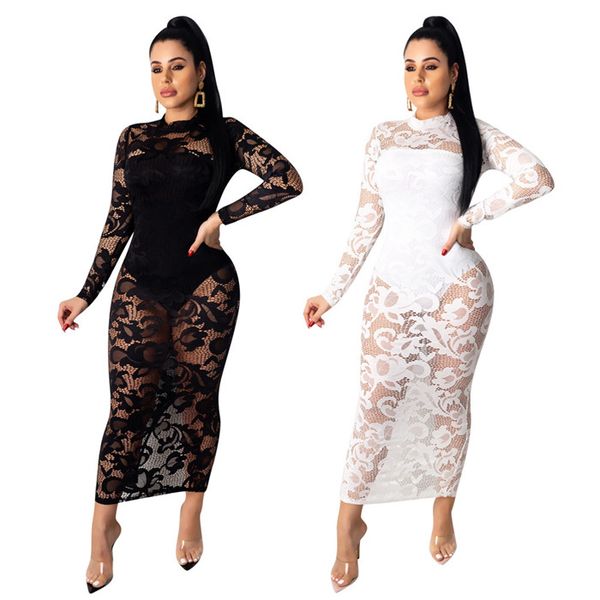 womens two piece dress lace patchwork o-neck hollow out long sleeve slim dresses women night club bodycon dress, White;black
womens two piece dress lace patchwork o-neck hollow out long sleeve slim dresses women night club bodycon dress, White;black