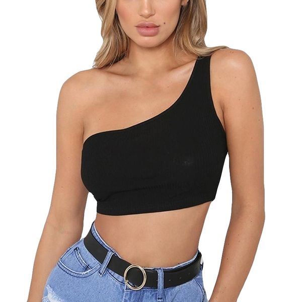 sujetador deportivo one shoulder sports bra women girl workout yoga bra support black top, White;black
sujetador deportivo one shoulder sports bra women girl workout yoga bra support black top, White;black