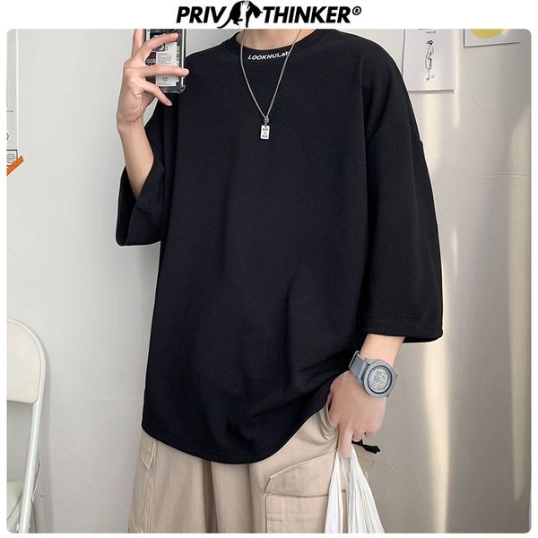 black white summer t shirts for men 2020 korean hip hop man fashion three-quarter sleeve t-shirt casual men, White;black
black white summer t shirts for men 2020 korean hip hop man fashion three-quarter sleeve t-shirt casual men, White;black