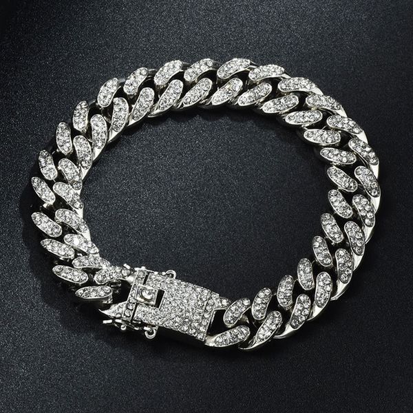hip hop men's bracelets australia crystal zircon thick chain bracelets engagement wedding jewelry gifts, Black
hip hop men's bracelets australia crystal zircon thick chain bracelets engagement wedding jewelry gifts, Black