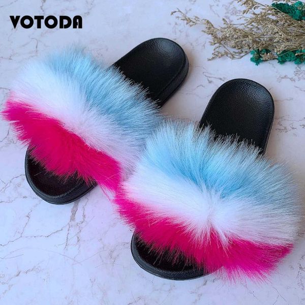 new women fur slippers faux fur furry slides female fluffy plush flip flops home casual flats sandals raccoon indoor slipers, Black
new women fur slippers faux fur furry slides female fluffy plush flip flops home casual flats sandals raccoon indoor slipers, Black