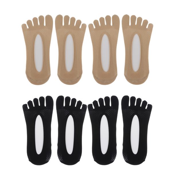 4 pair women five finger toe no show socks thin low cut invisible liner sock, Black;white
4 pair women five finger toe no show socks thin low cut invisible liner sock, Black;white