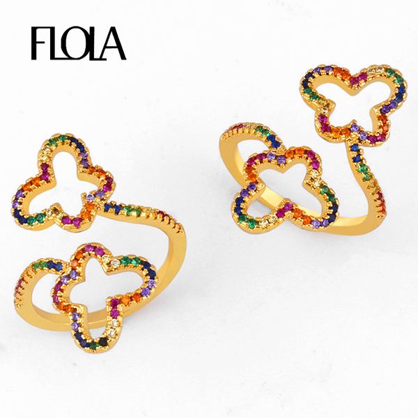 flola open rainbow butterfly ring for woman colorful rainbow zircon ring 24k gold jewelry anillo oro 24k adjustable righ97, Golden;silver
flola open rainbow butterfly ring for woman colorful rainbow zircon ring 24k gold jewelry anillo oro 24k adjustable righ97, Golden;silver