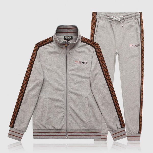 new desinger jogging suit men fashion medusa jacket + pants sportwear jogger suits mens running tracksuits casual sweatshirts, Gray 
new desinger jogging suit men fashion medusa jacket + pants sportwear jogger suits mens running tracksuits casual sweatshirts, Gray