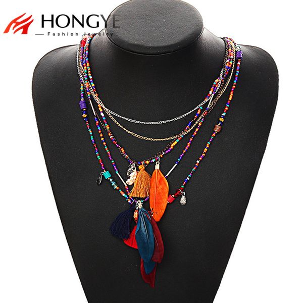 pendant necklaces 2021 bohemia multi feather necklaces&pendants beads chain statement necklace women collares ethnic jewelry for gift, Silver
pendant necklaces 2021 bohemia multi feather necklaces&pendants beads chain statement necklace women collares ethnic jewelry for gift, Silver