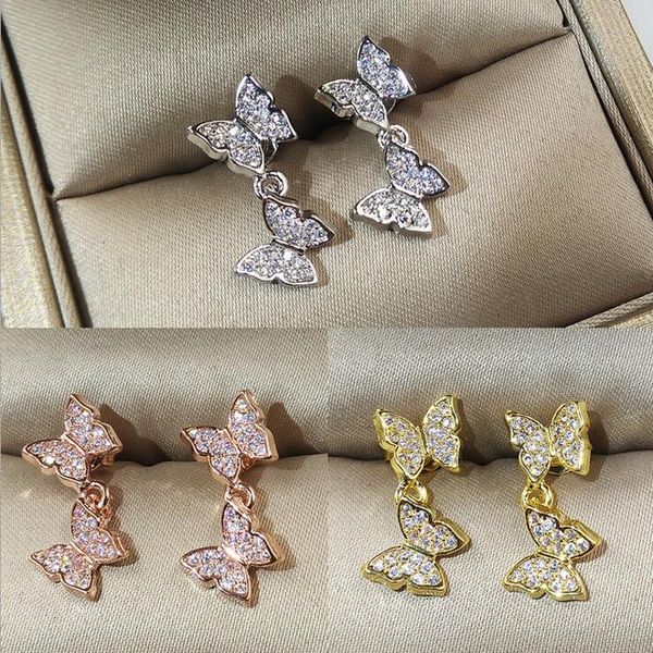 2019 New Arrival Luxury Jewelry 925 Sterling Silver&Rose Gold Fill Pave 5A White Clear Cubic Zirconia Butterfly Women Earring for Lovers
2019 New Arrival Luxury Jewelry 925 Sterling Silver&Rose Gold Fill Pave 5A White Clear Cubic Zirconia Butterfly Women Earring for Lovers