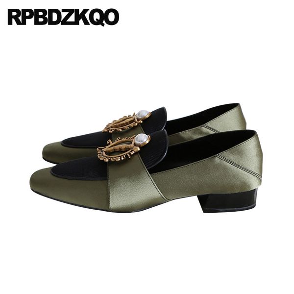 green casual 2020 low heel spring autumn ladies satin chinese slip on pink women designer shoes china latest square toe fashion, Black
green casual 2020 low heel spring autumn ladies satin chinese slip on pink women designer shoes china latest square toe fashion, Black