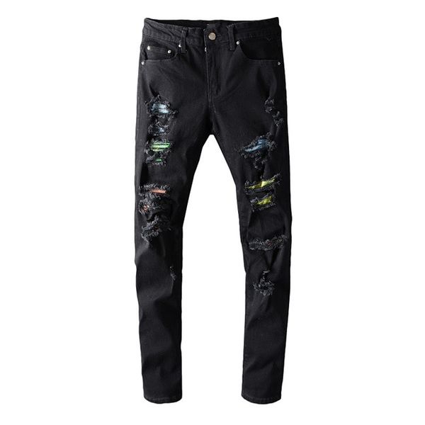 mens designer jeans new holes trousers popular cowboy famous brand zipper designer hip hop holes denim us size 2840, Blue
mens designer jeans new holes trousers popular cowboy famous brand zipper designer hip hop holes denim us size 2840, Blue