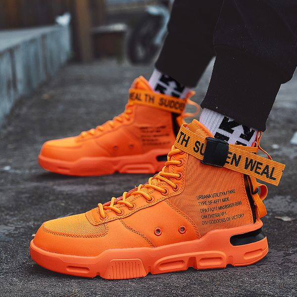 new sports shoes men's high help hip hop shoes white skate sneakers men loafer high sneakers calzado hombre, Black
new sports shoes men's high help hip hop shoes white skate sneakers men loafer high sneakers calzado hombre, Black
