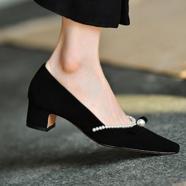 2020 womens pointed toe suede leather pearls bowtie kitten heel pumps low shoes new sweet, Black
2020 womens pointed toe suede leather pearls bowtie kitten heel pumps low shoes new sweet, Black