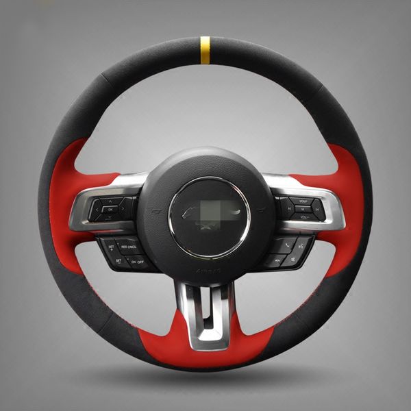 hand-stitched black suede steering wheel cover for ford mustang 2015-2019 mustang gt 2015- 2019
hand-stitched black suede steering wheel cover for ford mustang 2015-2019 mustang gt 2015- 2019