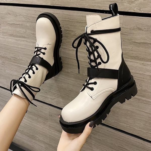 autunm winter new genuine leather fashion women boots round toe platform concise cross-tied boots woman mid-calf, Black
autunm winter new genuine leather fashion women boots round toe platform concise cross-tied boots woman mid-calf, Black