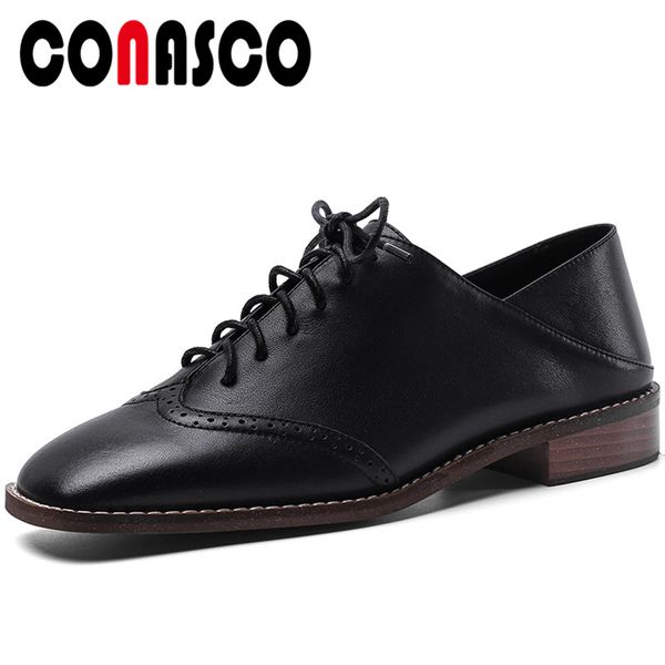 conasco retro concise casual spring summer new woman pumps genuine leather cross-tied hollow out low heels lace-up shoes woman, Black
conasco retro concise casual spring summer new woman pumps genuine leather cross-tied hollow out low heels lace-up shoes woman, Black