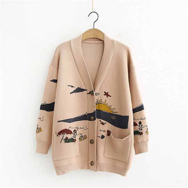 sweater womens autumn and winter new loose cute print joker long sleeve womens knitted jacket sweaters oversize 2020
sweater womens autumn and winter new loose cute print joker long sleeve womens knitted jacket sweaters oversize 2020