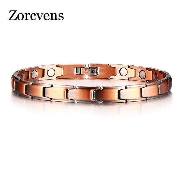 modyle copper magnetic bracelets for women size adjustable bronze color arthritis healing pulsera female jewelry, Black
modyle copper magnetic bracelets for women size adjustable bronze color arthritis healing pulsera female jewelry, Black