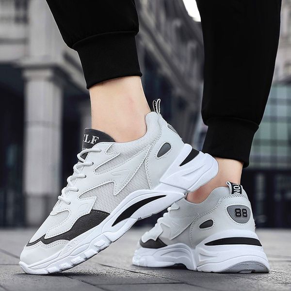 2020 new breathable mesh couple sports shoes lace-up rubber sole sports casual shoes men's casual no-slip tenis masculino, Black
2020 new breathable mesh couple sports shoes lace-up rubber sole sports casual shoes men's casual no-slip tenis masculino, Black