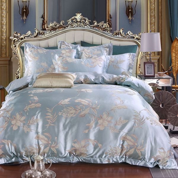 bedding sets 4pcs luxury jacquard silk cotton stain bed set double king size duvet cover sheet pillowcase
bedding sets 4pcs luxury jacquard silk cotton stain bed set double king size duvet cover sheet pillowcase