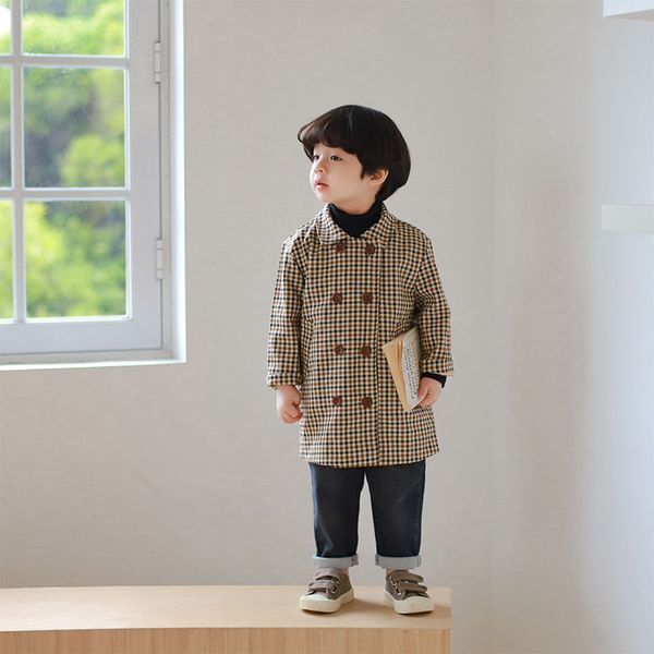 2020 autumn and winter children's plaid outerwear korean double breasted boys and girls' coat 4-82, Camo
2020 autumn and winter children's plaid outerwear korean double breasted boys and girls' coat 4-82, Camo