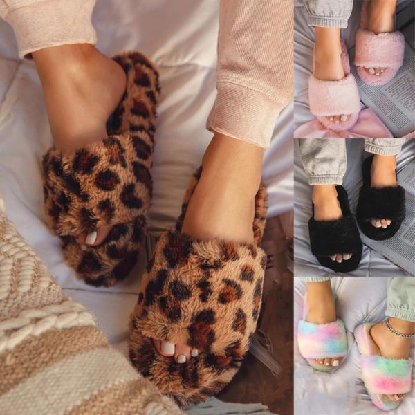 sale winter plush fur slippers shoes women leopard printed slides ladies casual outdoor flat slippers footwear platform shoes, Black
sale winter plush fur slippers shoes women leopard printed slides ladies casual outdoor flat slippers footwear platform shoes, Black