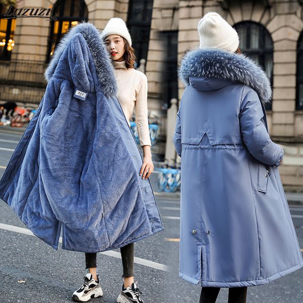 luzuzi 2020 women's winter thick warm jacket plus size hooded parka female slim with fur collar warm winter jacket coat outwear, Black
luzuzi 2020 women's winter thick warm jacket plus size hooded parka female slim with fur collar warm winter jacket coat outwear, Black