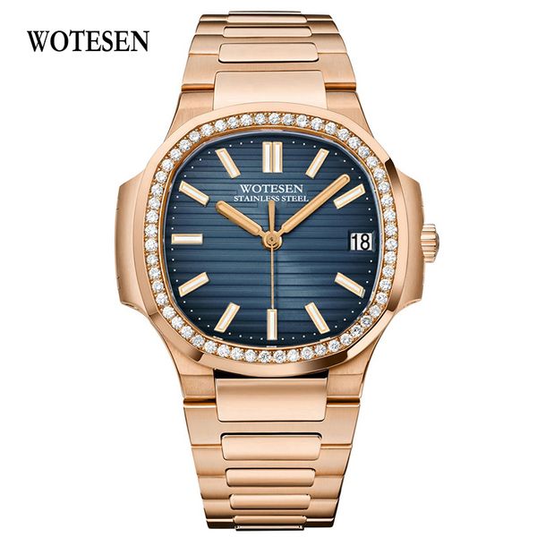 wotesen fashion mens diamond watches quartz watches men steel army male business waterproof, Slivery;brown
wotesen fashion mens diamond watches quartz watches men steel army male business waterproof, Slivery;brown
