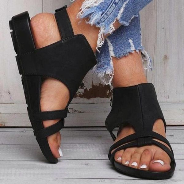 sagace 2020 new women buckle strap sandals fashion flip flops shoes women roman sandals summer flat beach shoes zapatos, Black
sagace 2020 new women buckle strap sandals fashion flip flops shoes women roman sandals summer flat beach shoes zapatos, Black