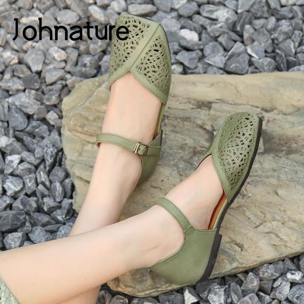 johnature genuine leather retro sandals casual women shoes buckle strap sewing flat with concise handmade hollow ladies sandals, Black
johnature genuine leather retro sandals casual women shoes buckle strap sewing flat with concise handmade hollow ladies sandals, Black