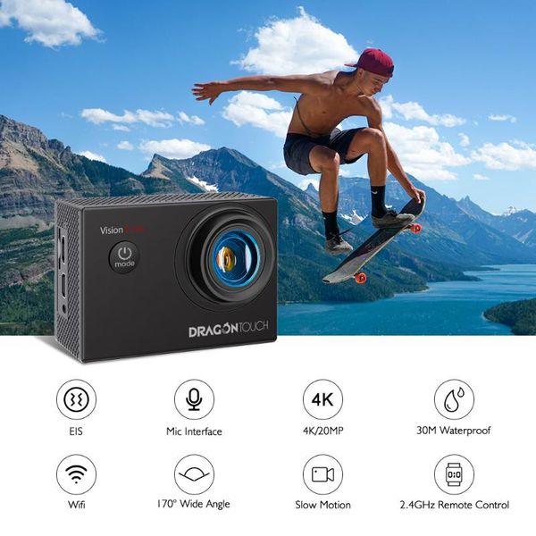 dragontouch 4k hd action camera vision 4 lite подводный водонепроницаемый действие cam wifi пульт дистанционного управления шлем спортивная
dragontouch 4k hd action camera vision 4 lite подводный водонепроницаемый действие cam wifi пульт дистанционного управления шлем спортивная