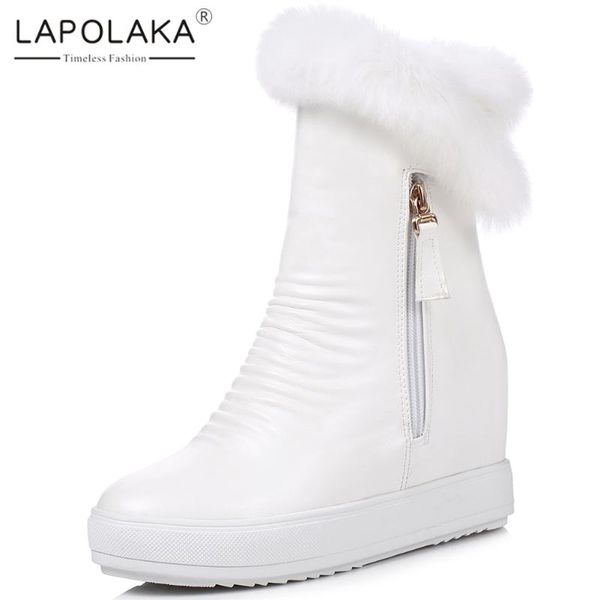 lapolaka new arrivals increasing heels mid calf boots woman shoes zip up platform autumn winter boots women shoes, Black
lapolaka new arrivals increasing heels mid calf boots woman shoes zip up platform autumn winter boots women shoes, Black