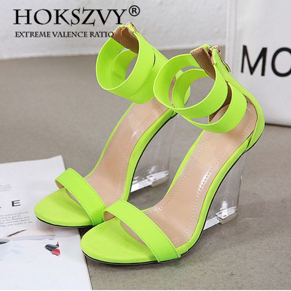2020 summer new fashion transparent crystal wedge women's shoes roman high heel suede fish mouth women's sandals zl, Black
2020 summer new fashion transparent crystal wedge women's shoes roman high heel suede fish mouth women's sandals zl, Black