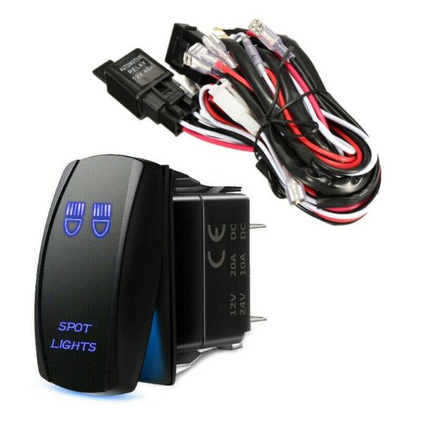 1pc 12v universal conversion resistant wiring harness replacement parts work light illuminated kit rocker switch
1pc 12v universal conversion resistant wiring harness replacement parts work light illuminated kit rocker switch
