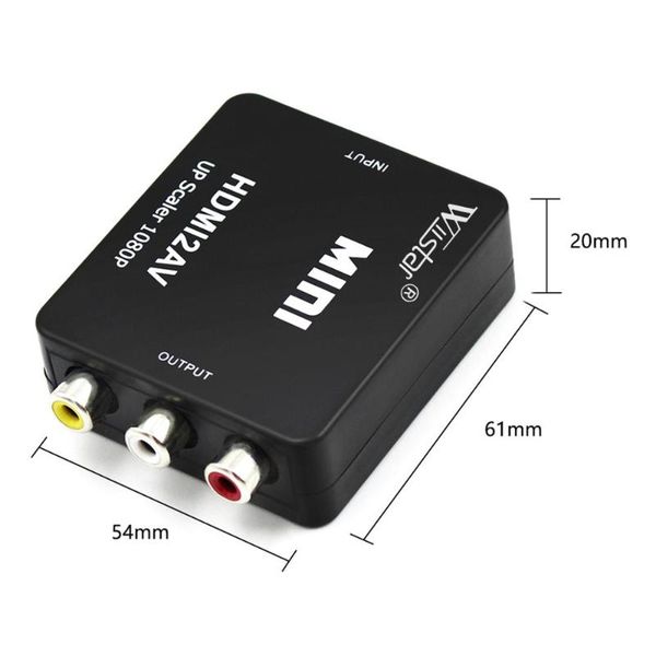 audio cables & connectors to rca av/cvbs adapter hd 1080p mini 2av video converter box for ps3 vcr dvd palmtsc pc (black or white)
audio cables & connectors to rca av/cvbs adapter hd 1080p mini 2av video converter box for ps3 vcr dvd palmtsc pc (black or white)