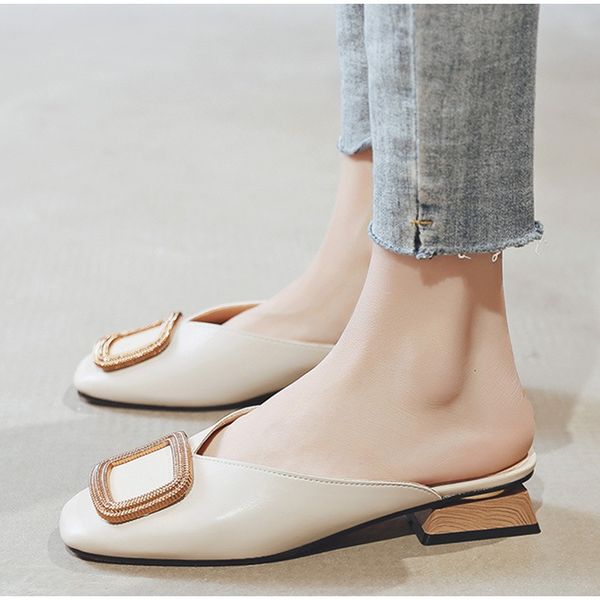 women mules summer pumps slippers office lady slides fashion female low heel sandals casual pu leather elegant woman shoes, Black
women mules summer pumps slippers office lady slides fashion female low heel sandals casual pu leather elegant woman shoes, Black