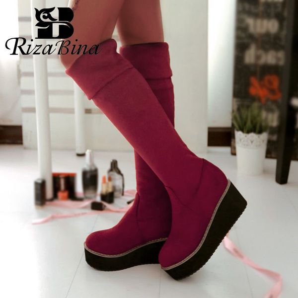 rizabina thigh high boots women thick bottom platform shoes women winter keep warm casual wedges stretch footwear size 32-43, Black
rizabina thigh high boots women thick bottom platform shoes women winter keep warm casual wedges stretch footwear size 32-43, Black