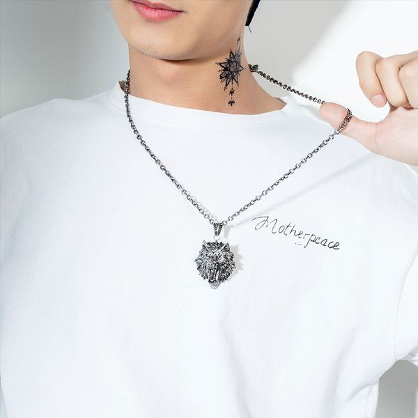mens necklaces wolf head hip hop big pendant stainless steel necklace jewelry on the neck punk statement necklaces gifts for man, Silver
mens necklaces wolf head hip hop big pendant stainless steel necklace jewelry on the neck punk statement necklaces gifts for man, Silver