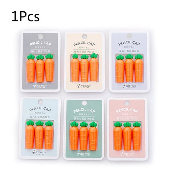 3pcs/pack creative carrot chick pen pencil cap sleeve cover extender protector office school supplies stationery, Black;red
3pcs/pack creative carrot chick pen pencil cap sleeve cover extender protector office school supplies stationery, Black;red