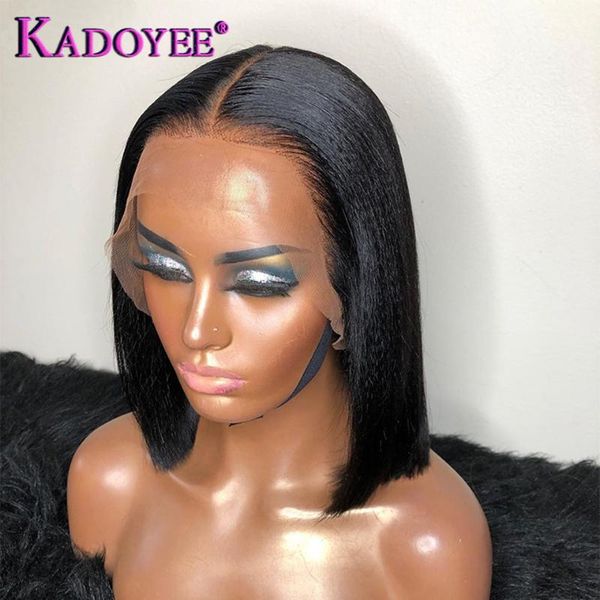 lace wigs kinky straight bob t part front wig natural yaki remy human hair preplucked frontal for black women, Black;brown
lace wigs kinky straight bob t part front wig natural yaki remy human hair preplucked frontal for black women, Black;brown