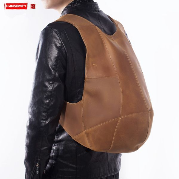 handmade retro personality leather men's backpack travel bags casual first layer leather crazy horse male cow
handmade retro personality leather men's backpack travel bags casual first layer leather crazy horse male cow