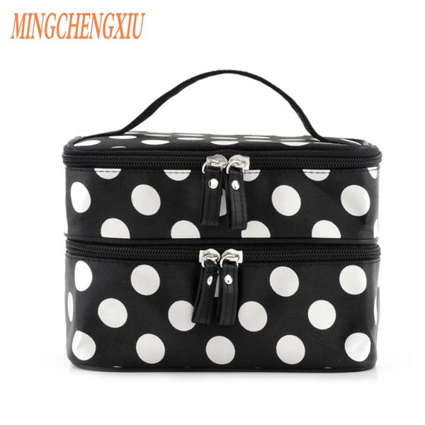 suitcase color point beauty storage box travel cosmetics organizer hygiene personal pu waterproof two-layer zipper storage bag
suitcase color point beauty storage box travel cosmetics organizer hygiene personal pu waterproof two-layer zipper storage bag