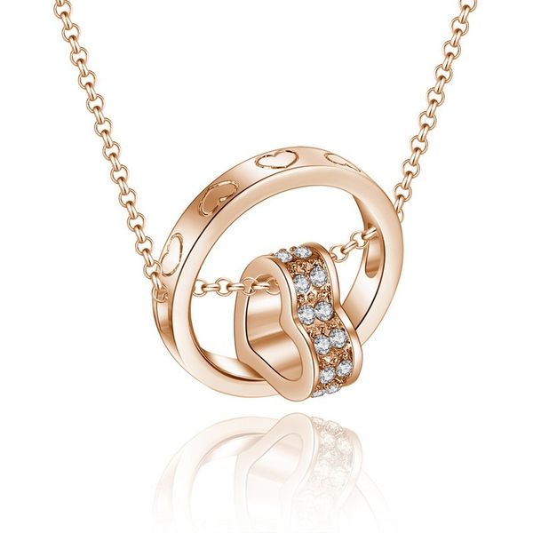 1pcs fashion new double row diamond jewelry electroplated gold color austrian crystal necklace pendant for women's memorial day, Silver 
1pcs fashion new double row diamond jewelry electroplated gold color austrian crystal necklace pendant for women's memorial day, Silver