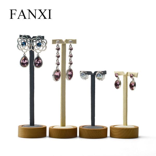 fanxi solid wood earring display stand round bottom earrings display holder shelf 2 pcs/set jewelry organizer earrings display mx200810, Black
fanxi solid wood earring display stand round bottom earrings display holder shelf 2 pcs/set jewelry organizer earrings display mx200810, Black