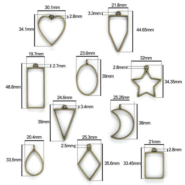 10pcs open bezel pendants diy frame pendant necklace key chain for diy jewelry making accessories
10pcs open bezel pendants diy frame pendant necklace key chain for diy jewelry making accessories