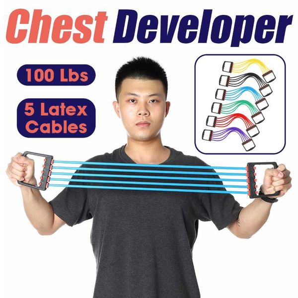 multifunctional 5 tubes latex foot elastic pull rope expander muscle fitness workout pedal sports equipment resistance bands
multifunctional 5 tubes latex foot elastic pull rope expander muscle fitness workout pedal sports equipment resistance bands