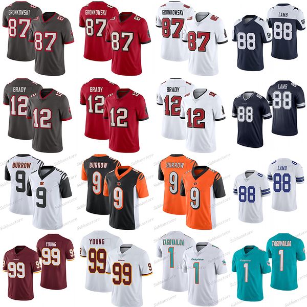 2020-2021 new tom 12 brady jersey joe 9 burrow rob 87 gronkowski tua 1 tagovailoa 88 ceedee lamb chase 99 young jerseys, Black;red
2020-2021 new tom 12 brady jersey joe 9 burrow rob 87 gronkowski tua 1 tagovailoa 88 ceedee lamb chase 99 young jerseys, Black;red