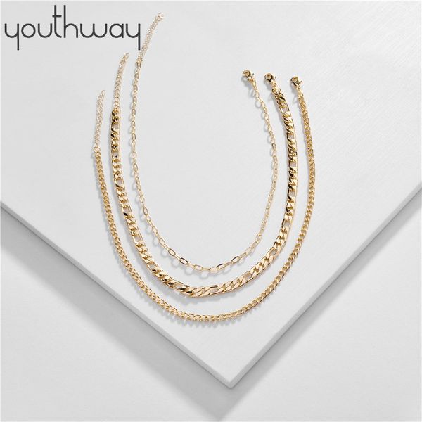 3pcs set layered link chain necklace adjustable short choker necklace for women ladies copper metal fashion chains jewelry, Silver
3pcs set layered link chain necklace adjustable short choker necklace for women ladies copper metal fashion chains jewelry, Silver
