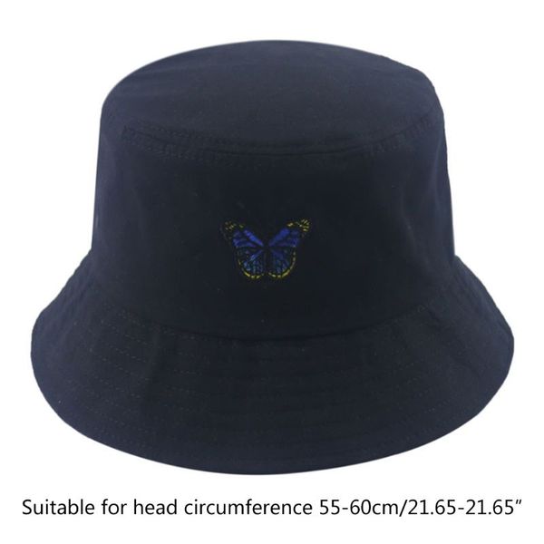 summer butterfly embroidery bucket hat short brim sunscreen fisherman cap high quality, Blue;gray
summer butterfly embroidery bucket hat short brim sunscreen fisherman cap high quality, Blue;gray