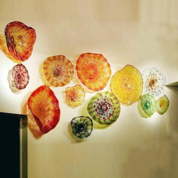 2020 100% mouth blown borosilicate wall plates indoor art decorative italian dale chihully style wall lamps
2020 100% mouth blown borosilicate wall plates indoor art decorative italian dale chihully style wall lamps