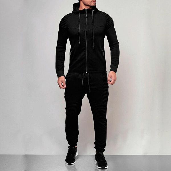 2 pc zipper men tracksuit sport set with pockets jogging athletic plain jacket+pants men autumn track suit sweatsuit sale, Gray
2 pc zipper men tracksuit sport set with pockets jogging athletic plain jacket+pants men autumn track suit sweatsuit sale, Gray