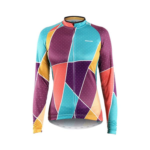 women's printed breathable sweat mountain bike bicycle clothing riding clothes long-sleeved upper garment z612, Black;blue
women's printed breathable sweat mountain bike bicycle clothing riding clothes long-sleeved upper garment z612, Black;blue